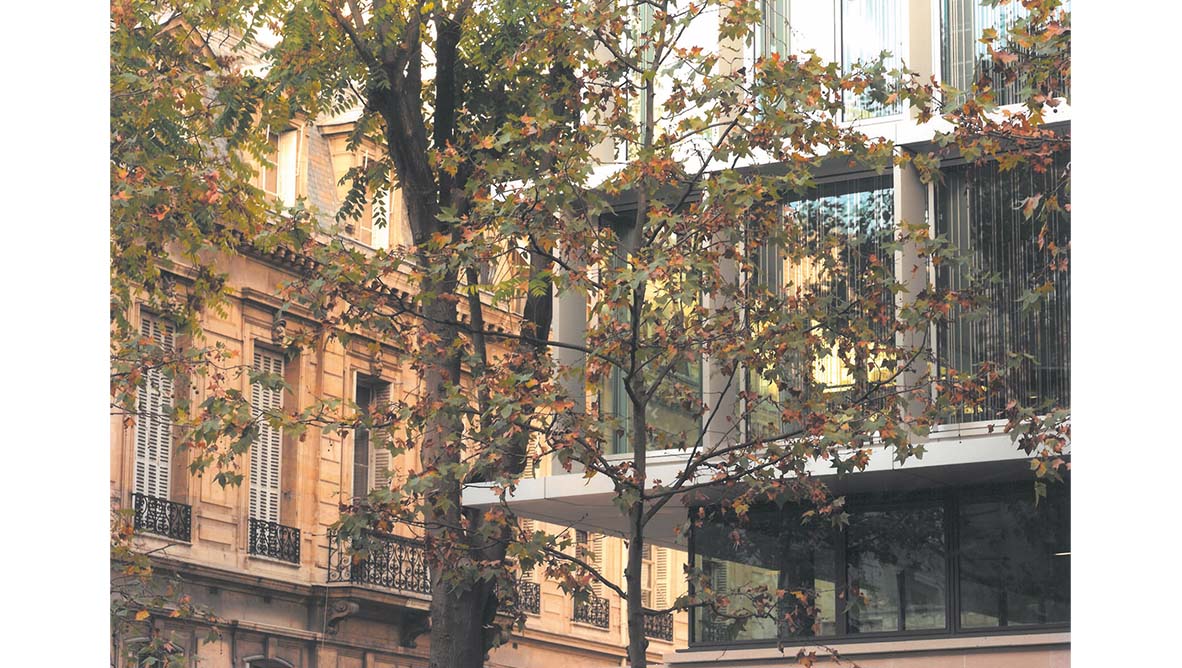 Façade extérieur du batiment fenêtres